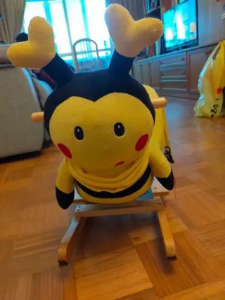 Balancín infantil abeja peluche