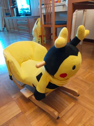 Balancín infantil abeja peluche