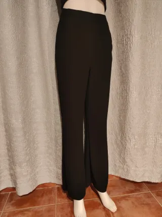 Pantalones H&M Piernas Anchas Negros