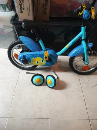 Bicicleta infantil B'Twin azul