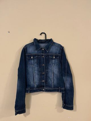 Chaqueta Vaquera Mujer Azul Oscuro