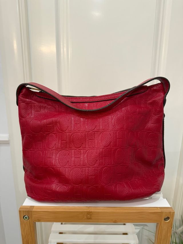 Bolso Carolina Herrera Rojo Logo