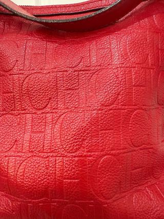 Bolso Carolina Herrera Rojo Logo