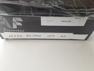 Zapatos Ferrerias negroTalla 43