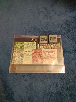 Lote:Anillo Pandora, 2 juegos 3DS, lote 4 billetes