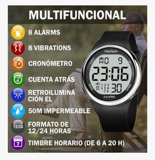 Reloj Hearkent con 8 alarmas