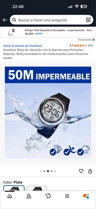 Reloj Hearkent con 8 alarmas