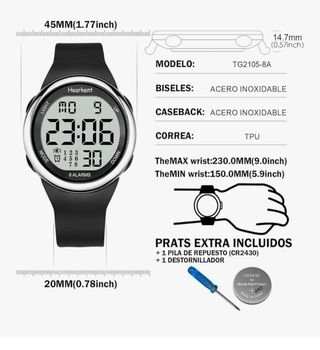 Reloj Hearkent con 8 alarmas