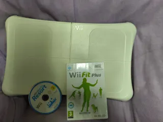Wii Balance Board + Wii Fit Plus + Wii sports 
