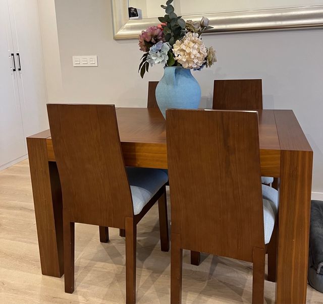 Conjunto 6 Sillas Comedor Madera Tapizadas