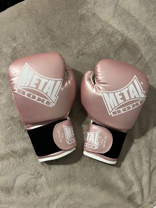 Guantes de Boxeo Metal Boxe Rosa 10 oz