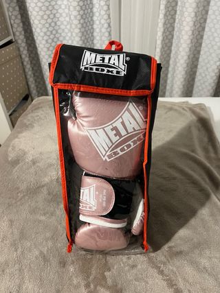 Guantes de Boxeo Metal Boxe Rosa 10 oz
