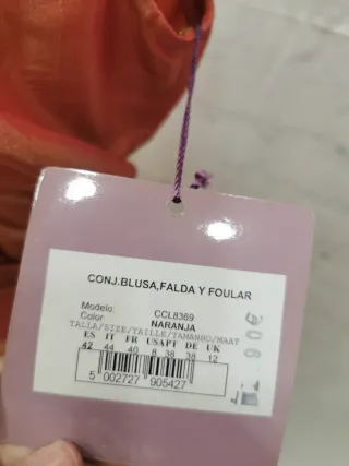 LIQUIDACION! Conjunto nuevo tafetan talla 42