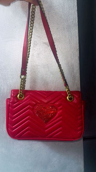 Borsa Gucci Marmont Matelassé Glitter Rossa