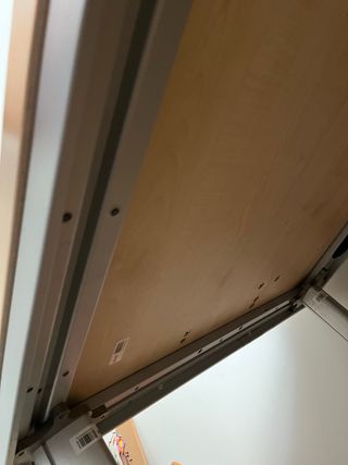 Mesa de escritorio madera y metal