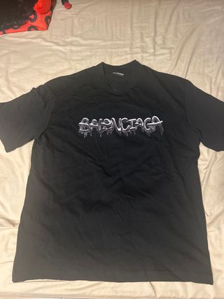 Camiseta Balenciaga Negra Talla S Oversize 
