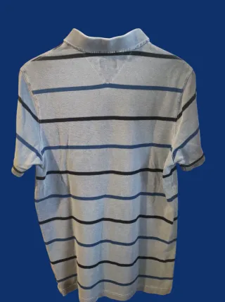 Polo Tommy Hilfiger Rayas Azul/Gris