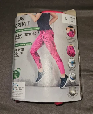 Mallas técnicas Crivit rosas talla L