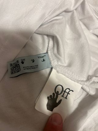 Camiseta Off-White Blanca Estampada