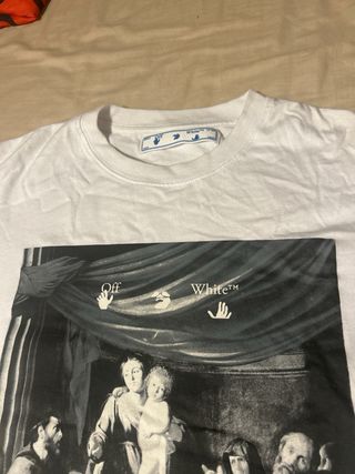 Camiseta Off-White Blanca Estampada