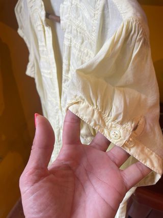 Camisa Stradivarius Algodón Amarilla Talla M