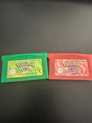 Pokémon Verde Hoja y Rojo Fuego GBA