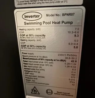 Bomba de calor para piscina