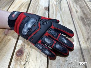 GUANTES T-XXS DE MOTO GARIBALDI ROJOS 