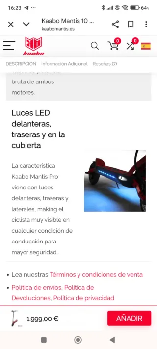 Patinete Eléctrico 2000W - 54km
