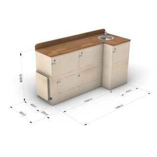 Kit montaje cocina camper — guía técnica y medidas