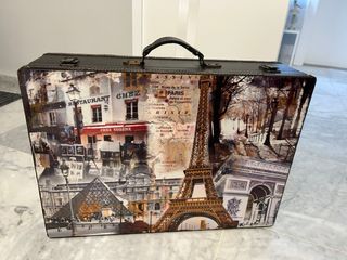 Maleta Decoración Vintage París
