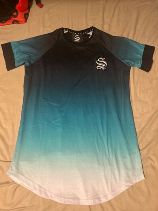 Camiseta Sinner Sattire degradado negro/verde