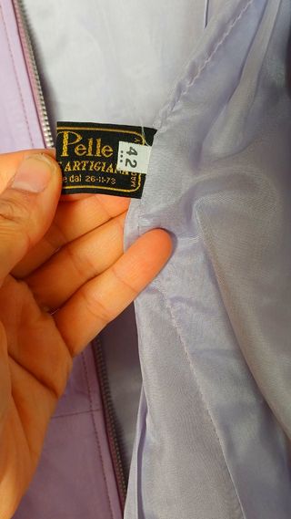 Chaqueta piel malva talla 42