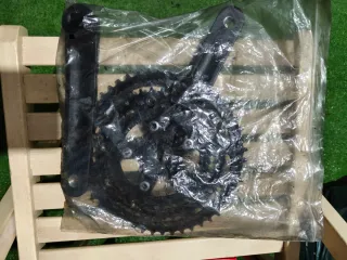 Bielas,cadena,cambio y frenos FSA bici de 3 platos