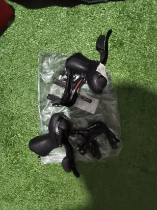 Bielas,cadena,cambio y frenos FSA bici de 3 platos