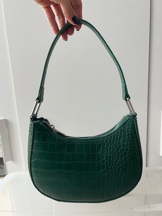 Bolso verde Pull & Bear efecto piel