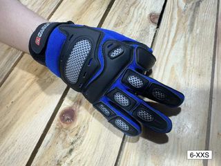 GUANTES T-XXS DE MOTO GARIBALDI AZULES 