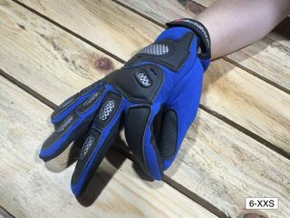 GUANTES T-XXS DE MOTO GARIBALDI AZULES 