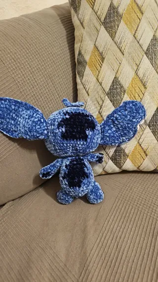 Peluche Stitch Amigurumi Azul