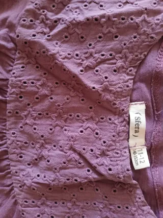 Camiseta Sfera niña morada bordada 11-12 años