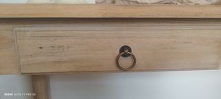 Consola recibidor de madera maciza 