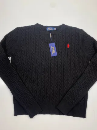 Jersey Polo Ralph Lauren Negro Nudos 