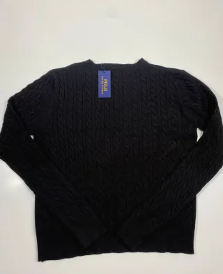 Jersey Polo Ralph Lauren Negro Nudos 