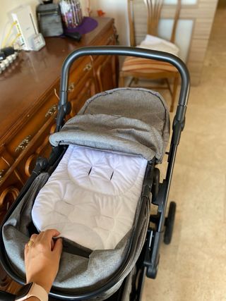 Carro gemelar Hauck gris