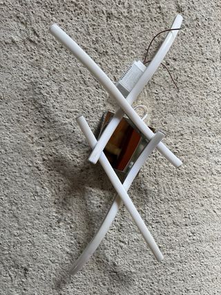 Lámpara LED Moderna Plata y Blanca