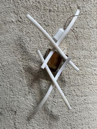 Lámpara LED Moderna Plata y Blanca