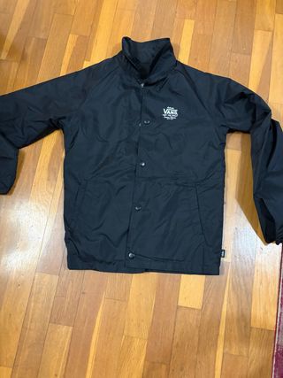 Chaqueta Vans impermeable niño negra talla M