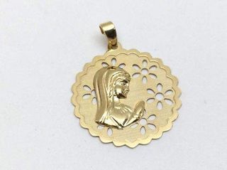 medalla oro 18k