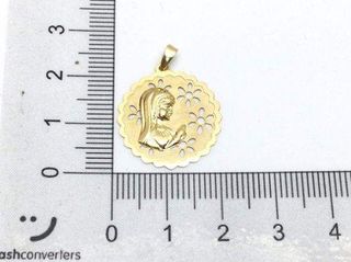 medalla oro 18k