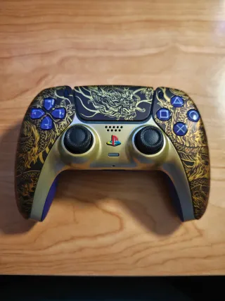 Mando Dualsense PS5 Dragón Dorado TMR